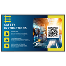 Display comercial Clevertouch CL Pro XTR 55, 55”, 24/7, 4K UHD, 2x16W, Landscape/Portrait, cod QR