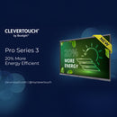 Display interactiv Clevertouch Seria PRO 3, 75”, 4K, 16 GB RAM, Android 14, microfoane, LYNX Whiteboard