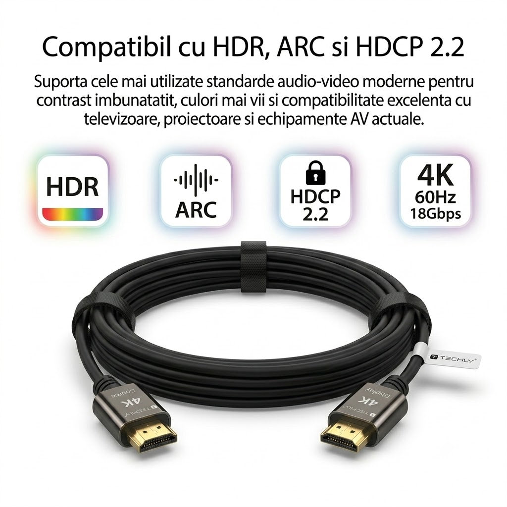 Compatibil cu HDR, ARC si HDCP 2.2