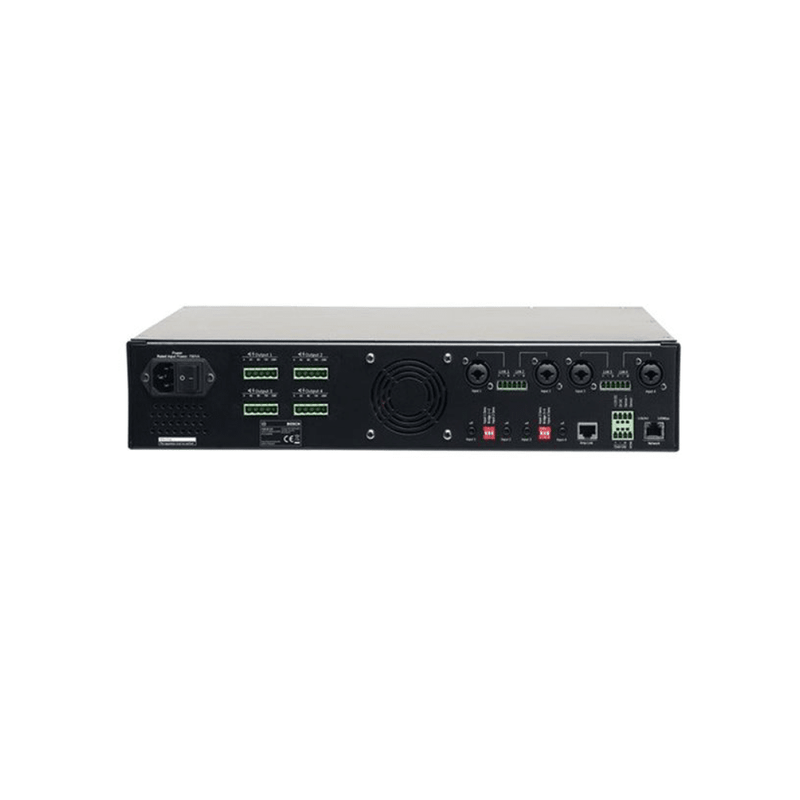 Amplificator matrice Bosch PLM‑4P125, DSP mixare incorporat, 4 canale, clasa D, Amp Link
