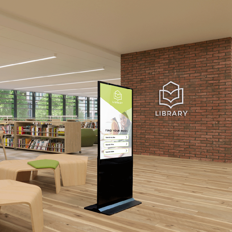 Totem indoor Digital Signage Clevertouch CL Touch 65, 24/7, FHD, 350cd/mp, 2x5W, Android 13, gestionare in cloud CleverLive