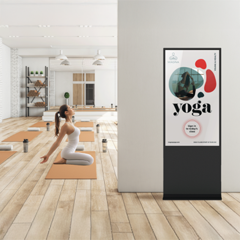 Totem tactil indoor Digital Signage Clevertouch CL Touch 55, 24/7, FHD, 350cd/mp, 2x5W, Android 13, gestionare in cloud CleverLive