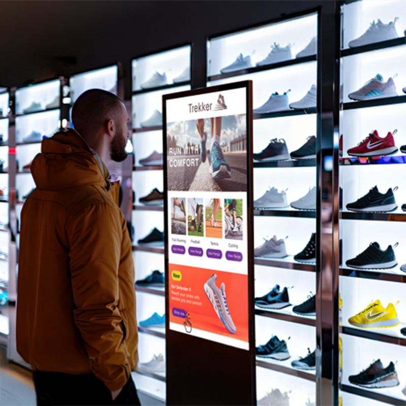 Totem tactil indoor Digital Signage Clevertouch CL Touch 55, 24/7, FHD, 350cd/mp, 2x5W, Android 13, gestionare in cloud CleverLive