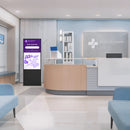 Totem indoor Digital Signage Clevertouch CL Touch, 65”, 24/7, FHD, 350cd/mp, 2x5W, Android 13, gestionare in cloud CleverLive