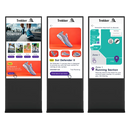 Totem indoor Digital Signage Clevertouch CL Touch, 55”, 24/7, FHD, 350cd/mp, 2x5W, Android 13, gestionare in cloud CleverLive