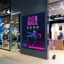 Display comercial Clevertouch CL Pro XTR 65, 65”, 24/7, 4K UHD, 2x16W, Landscape/Portrait, cod QR