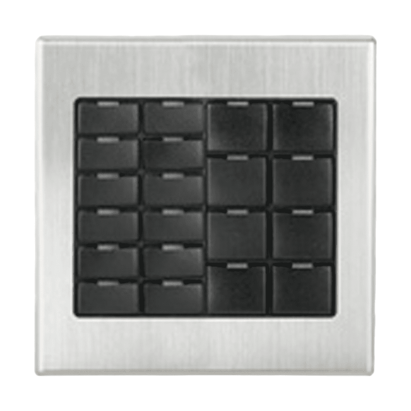 Acesoriu panou frontal Crestron B-G2-FPA, 2 module, compatibila tastaturi CNX-B Designer, alba