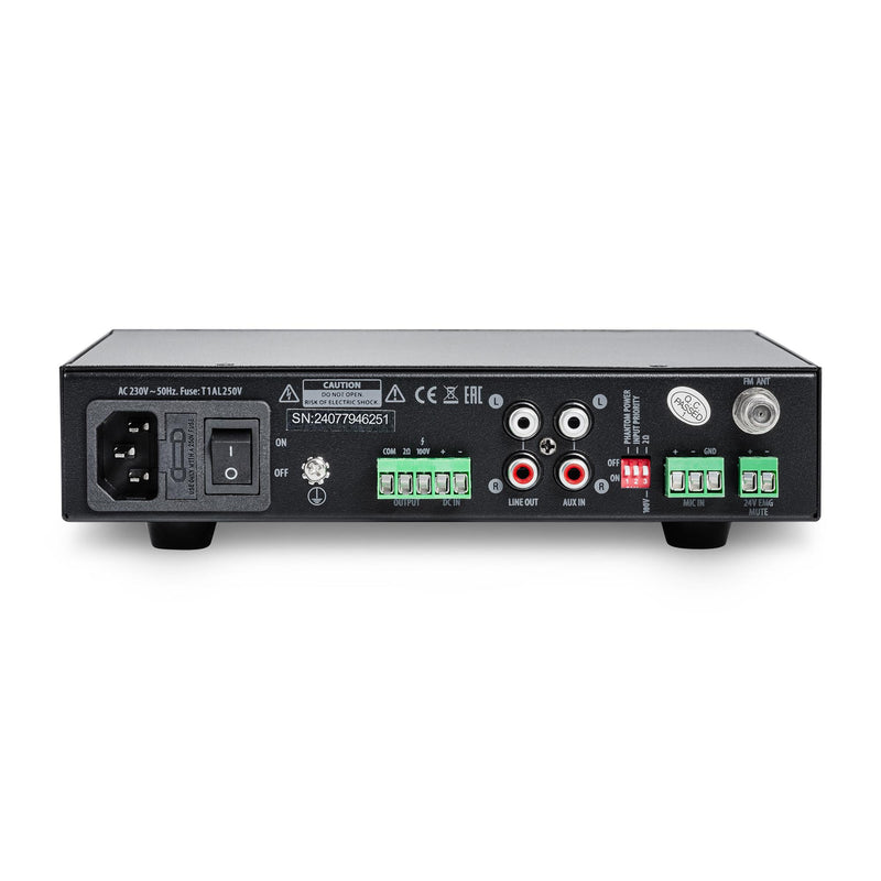 Mixer amplificat AMC DMPA 120 Light, 120W/100V/4ohmi, player media SD/USB integrat, intrare AUX