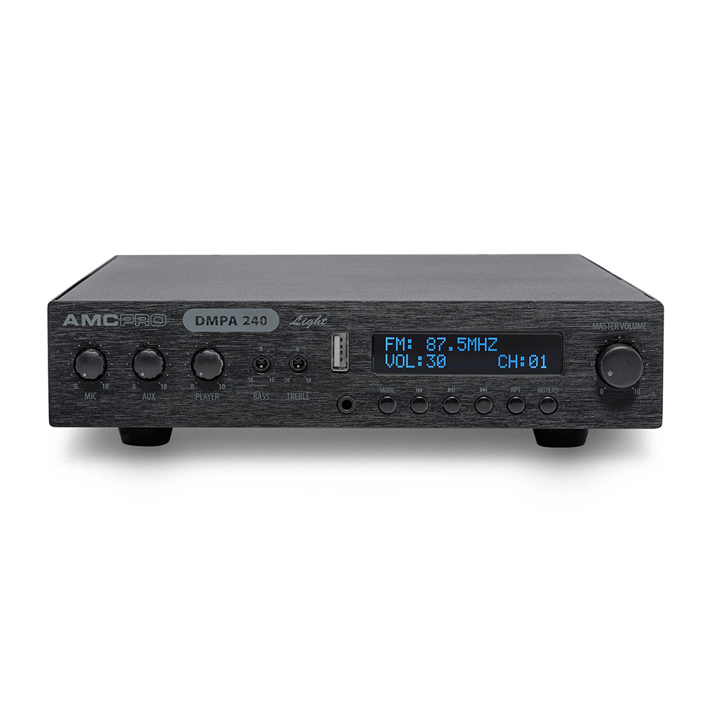 AMC DMPA240L – Amplificator Clasa D cu media player integrat si iesire 100V