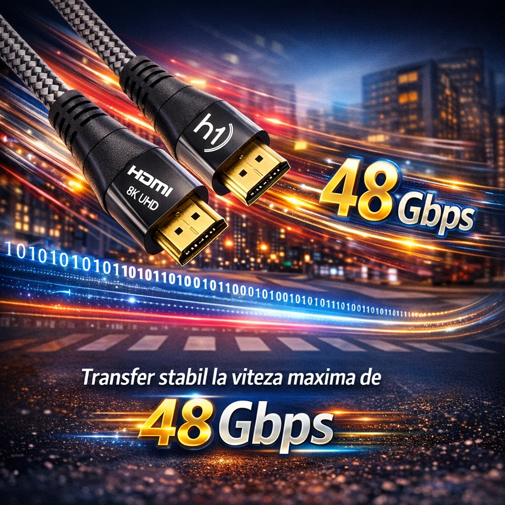 Transfer stabil la viteză maximă de 48 Gbps