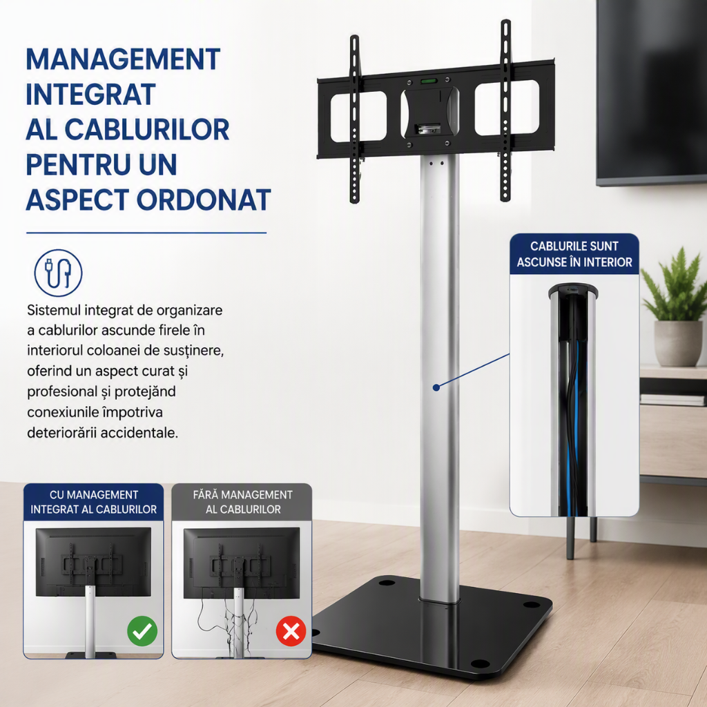 Management integrat al cablurilor pentru un aspect ordonat