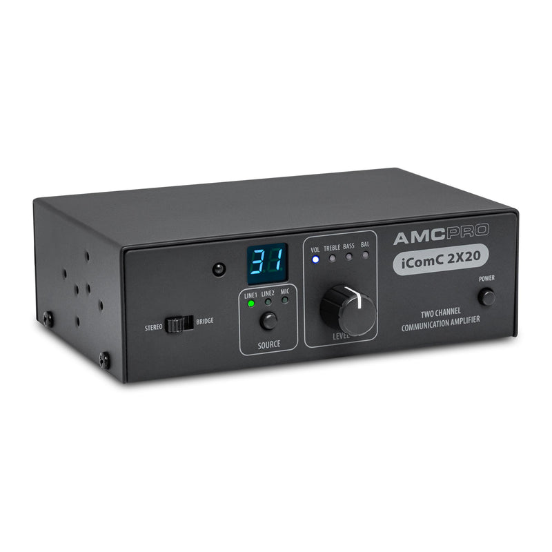 Mixer amplificat iCOMC 2X20 AMC, stereo, 2x20W/4/8ohmi