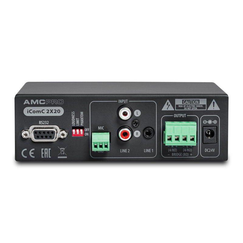 Mixer amplificat iCOMC 2X20 AMC, stereo, 2x20W/4/8ohmi