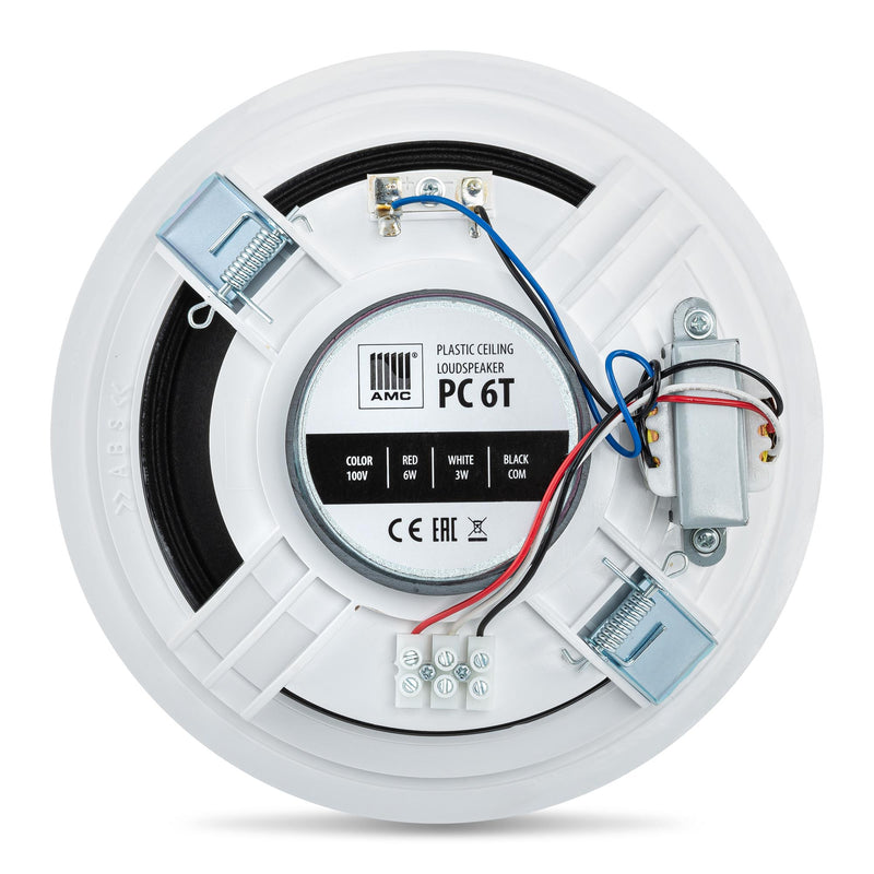 Boxa de plafon AMC PC 6T, 6W/100V, alba