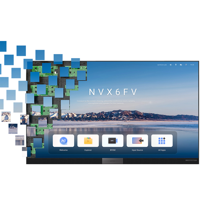 Display LED QSTECH All-In-One 165”, FHD, pixel pitch 1.9 mm, 600 niti, 3840 Hz, Contrast 6500:1, Android 13, Wi-Fi 6, Bluetooth 5.3