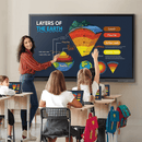 Display interactiv Samsung WAD75, 75”, 4K UHD, 400cd/mp, 1.200:1, 40 puncte atingere, Android 13.0, certificat Google EDLA, TUV, Energy Star