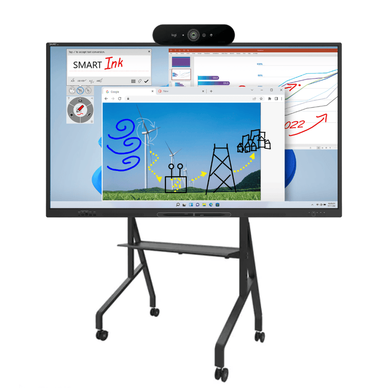 Sistem SMART Board 75", display interactiv SBID-GX175, kit videoconferinta si cablu HDMI profesional 1 ELTEK Store