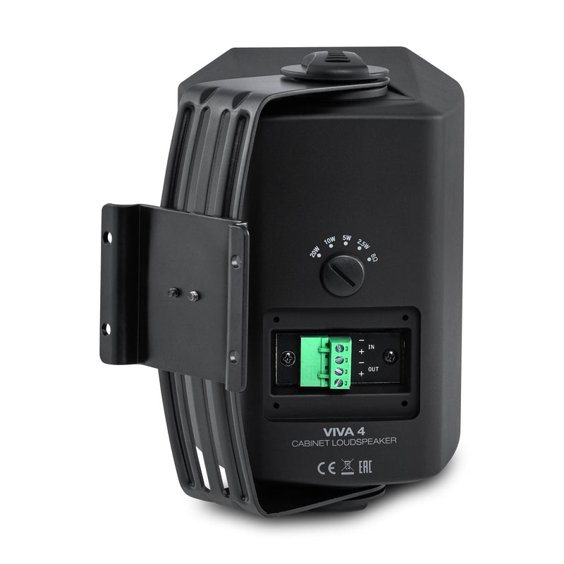 Boxa aplicata pe perete AMC VIVA 4B, 20W/100V, 20W/8ohmi, neagra