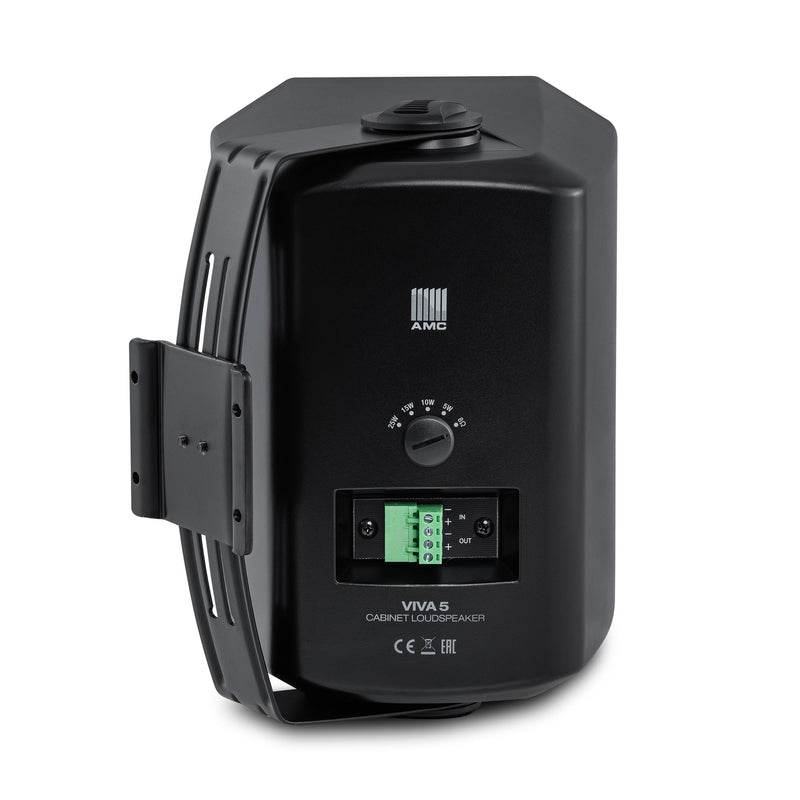 Boxa aplicata pe perete AMC VIVA 5, 25W/100V, 30W/8ohmi, negru