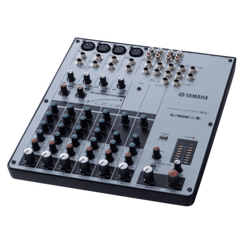 Resigilat: Mixer studio Yamaha USB Mixing Studio MW10C, 21W, Phantom Power, 4x iesiri stereo, Cubase AI DAW