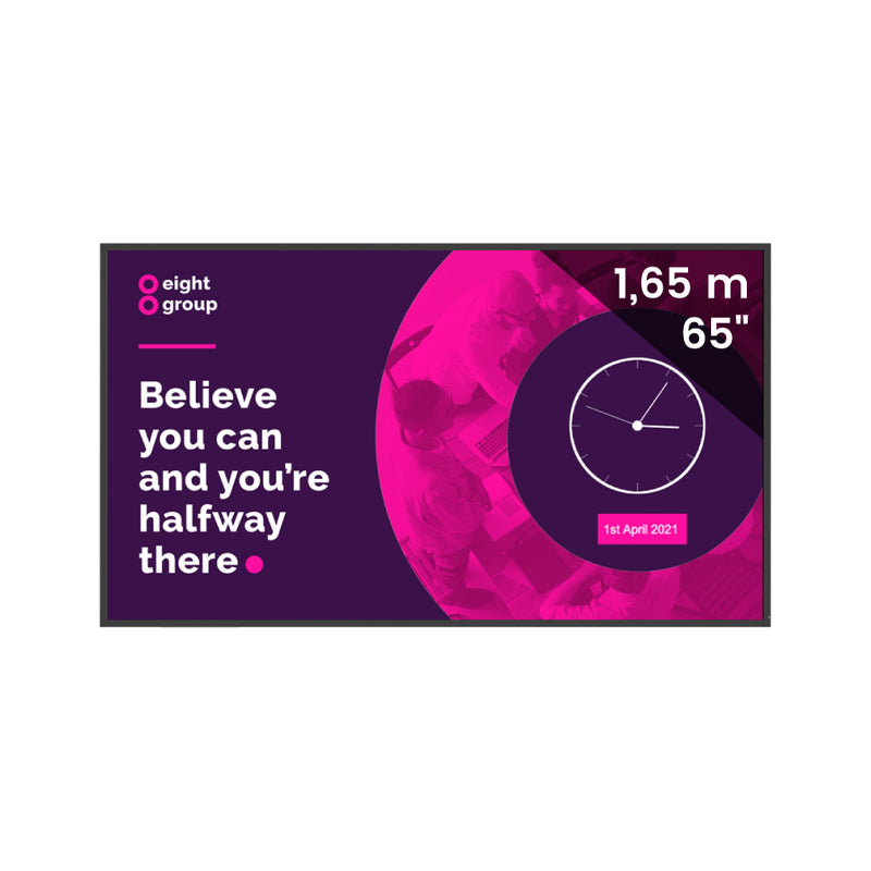 Display profesional Clevertouch CL Pro 65, 65”, 16/7, 4K UHD, 2x16W, Landscape/Portrait, cod QR