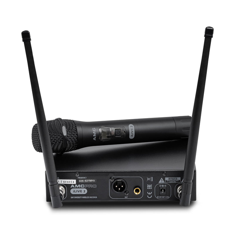 Set microfon wireless handheld UHF AMC iLive 2 Handheld