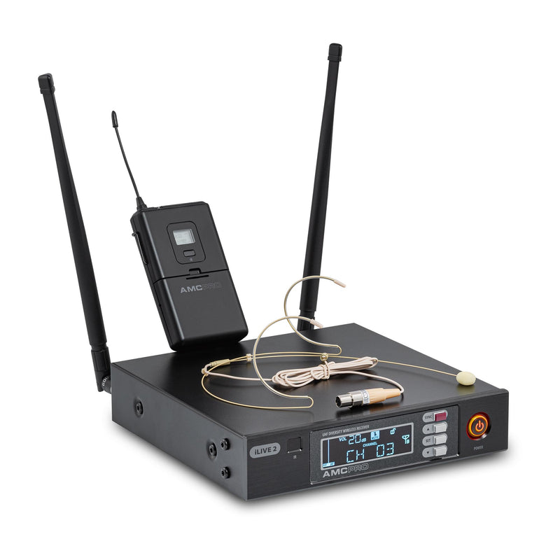 RESIGILAT: Set microfon wireless headset iLive 2 Headset AMC