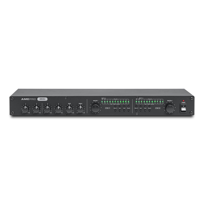 Router audio AMC iMIX 2, mixer preamplificator stereo cu 2 zone