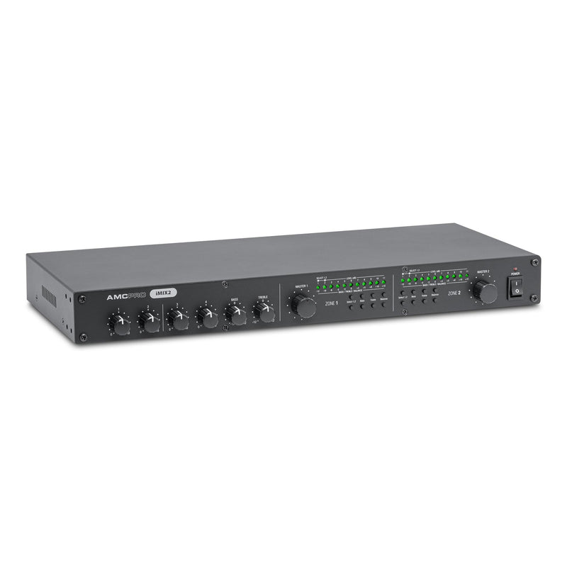 Router audio AMC iMIX 2, mixer preamplificator stereo cu 2 zone