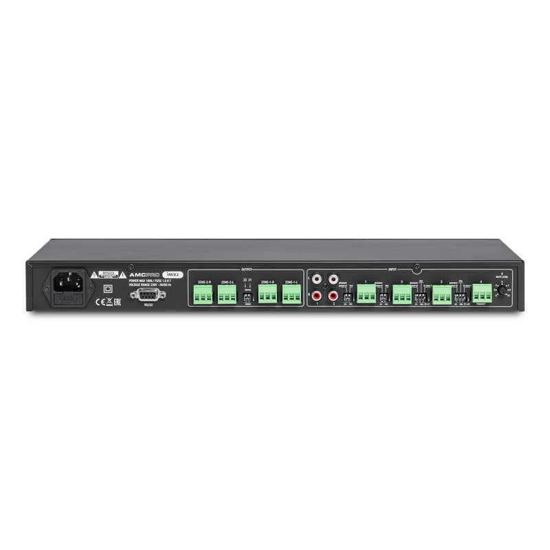 Router audio AMC iMIX 2, mixer preamplificator stereo cu 2 zone