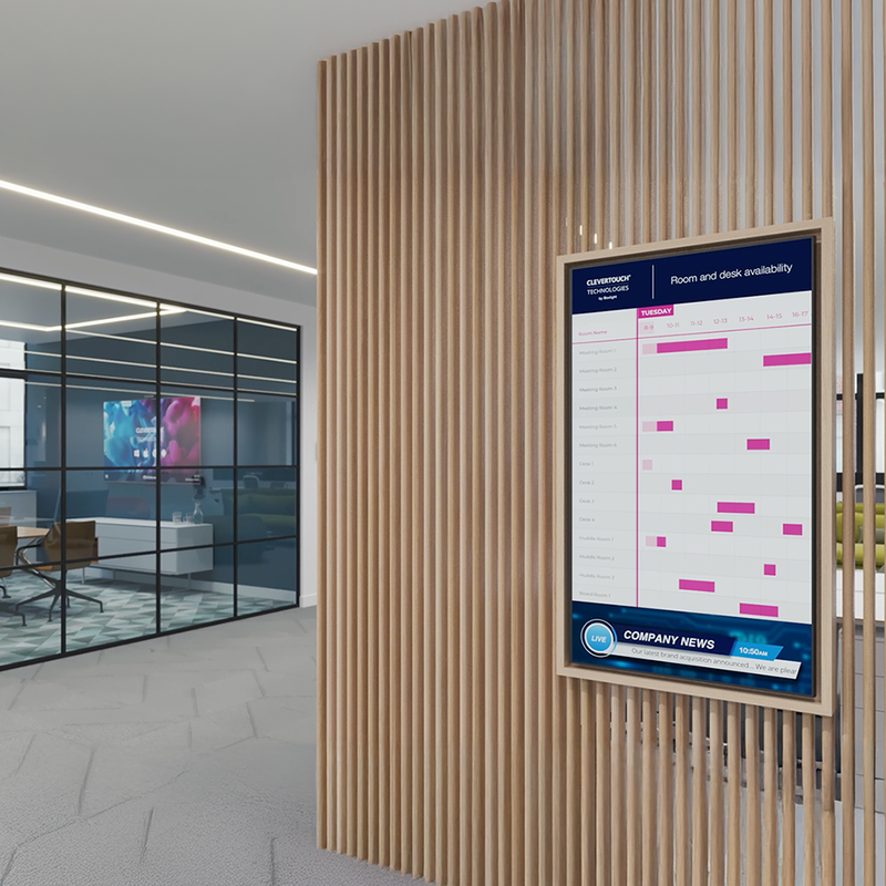 Display profesional Clevertouch CL Pro 98, 98”, 16/7, 4K UHD, 2x16W, Landscape/Portrait, cod QR