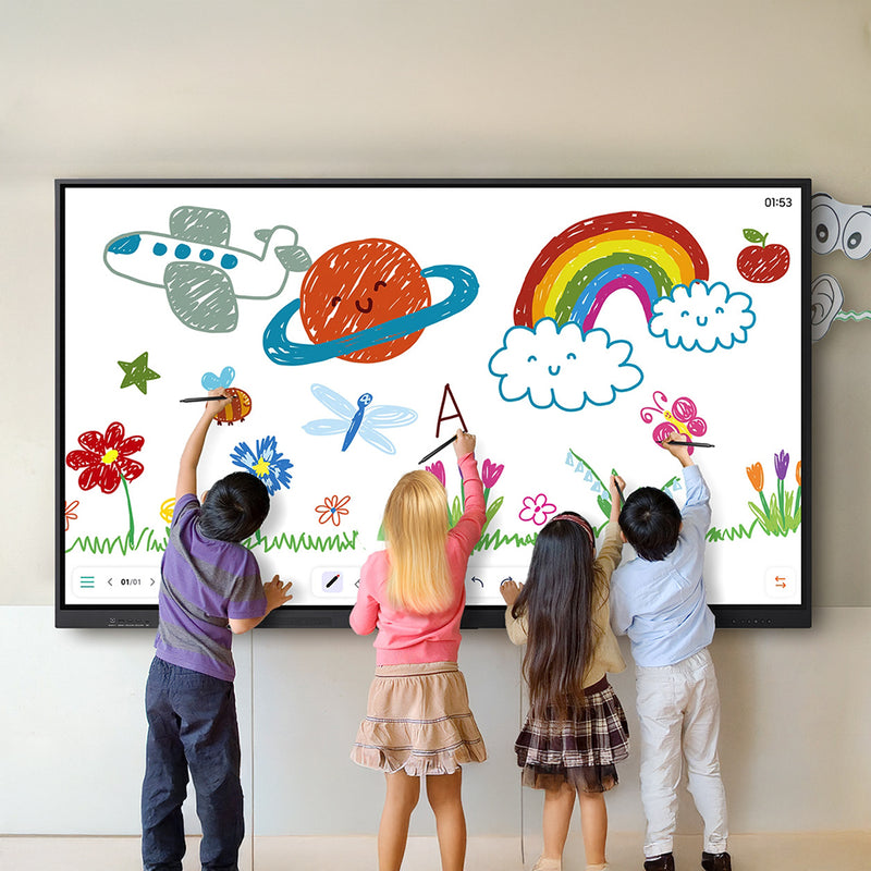 Display interactiv Samsung WAF, 65”, 4K UHD, 400cd/mp, 1.200:1, 40 puncte atingere, Android 14.0, certificat Google EDLA, Energy Star