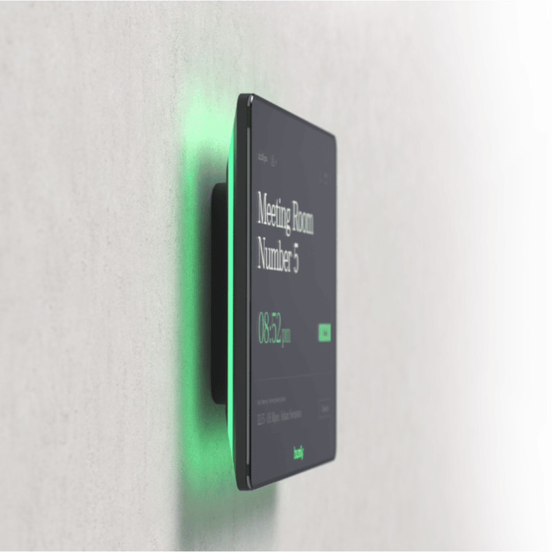 Tableta room booking Humly Room Display, 8", touch screen, iluminare LED RGB, compatibila Microsoft Office 365, Wi-Fi, Bluetooth