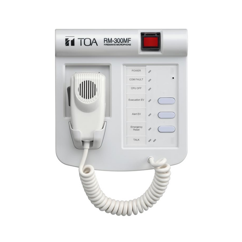 Microfon alertare TOA RM-300MF, 24V DC, 55dB, recomandat pentru adresare in situatii de urgenta